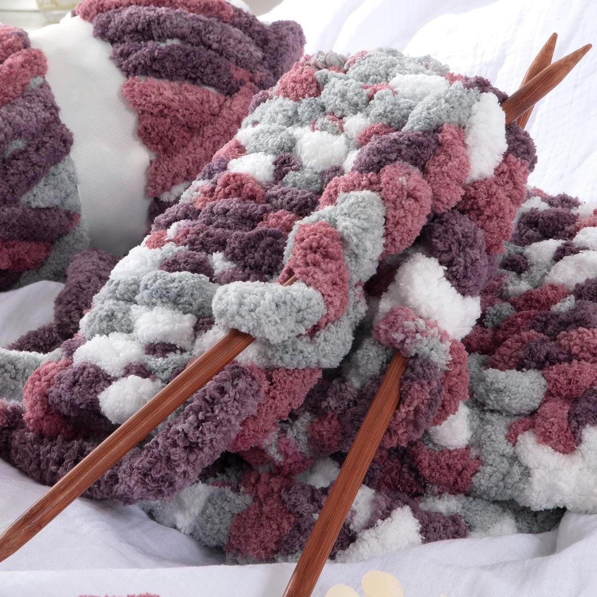 Hombys B0CP9H31ZM chunky chenille yarn - image 5