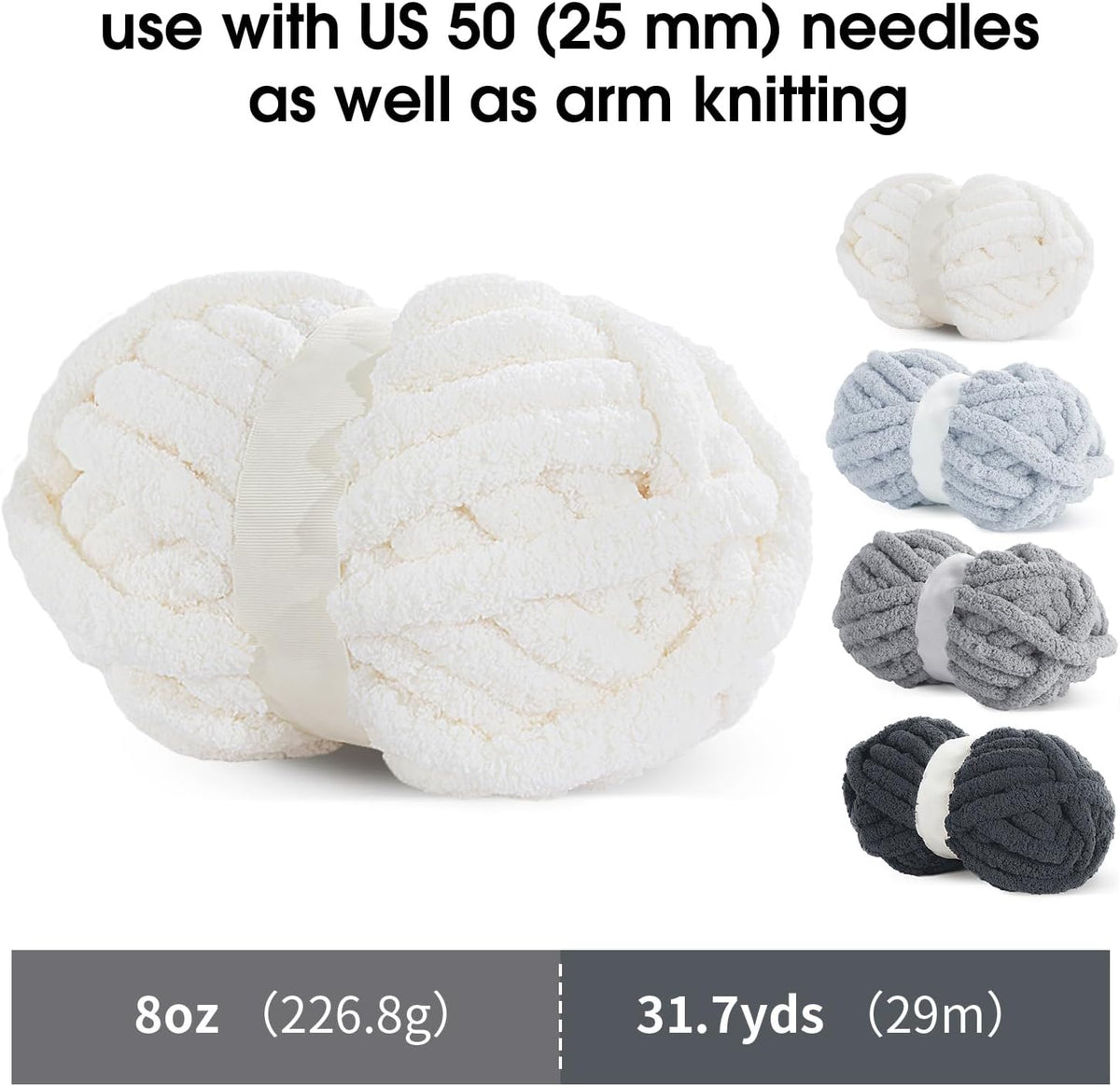 Hombys B0CPLTLKDB chunky chenille yarn - image 2