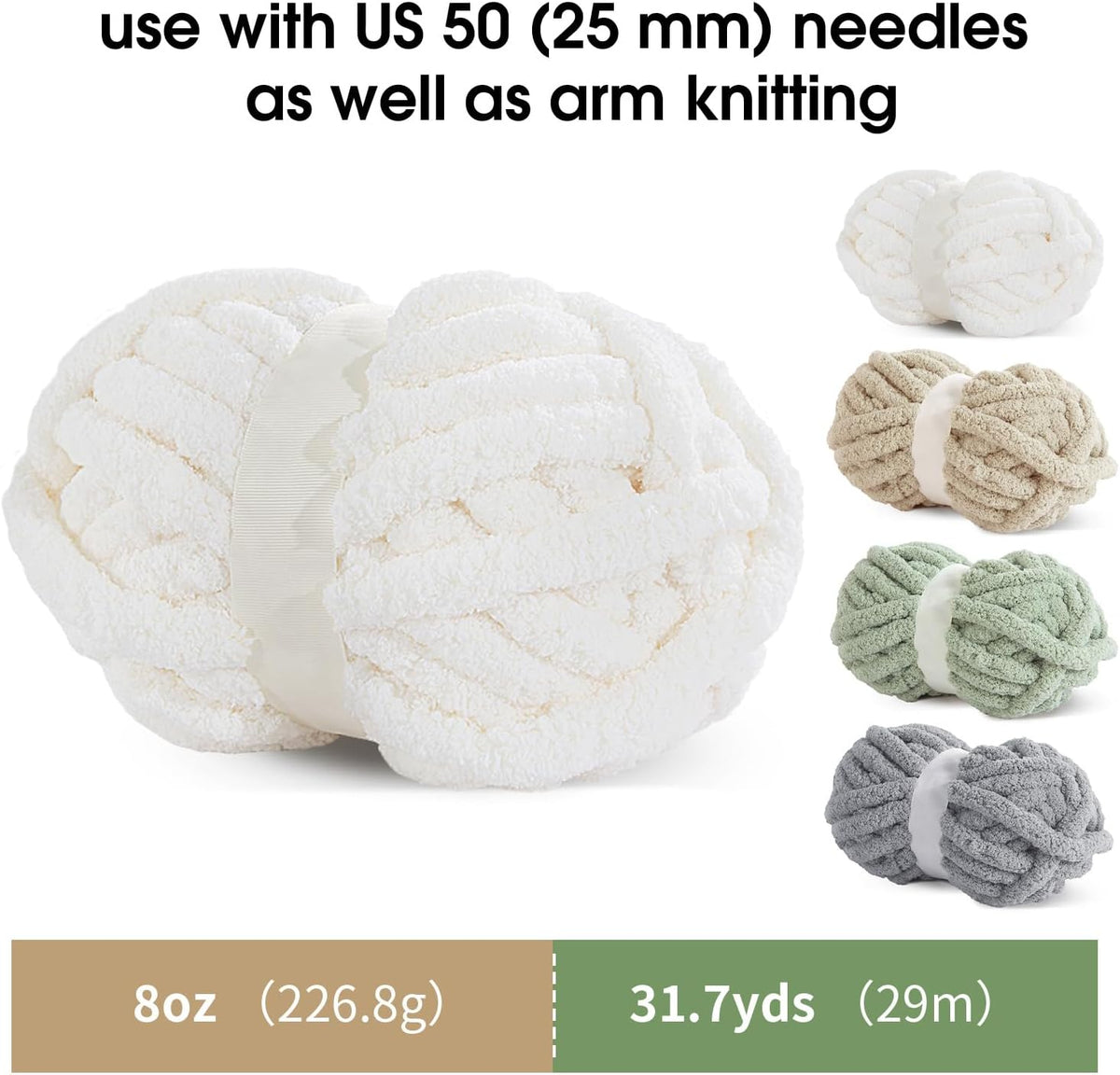 Hombys B0CPLTSSR8 chunky chenille yarn - image 2