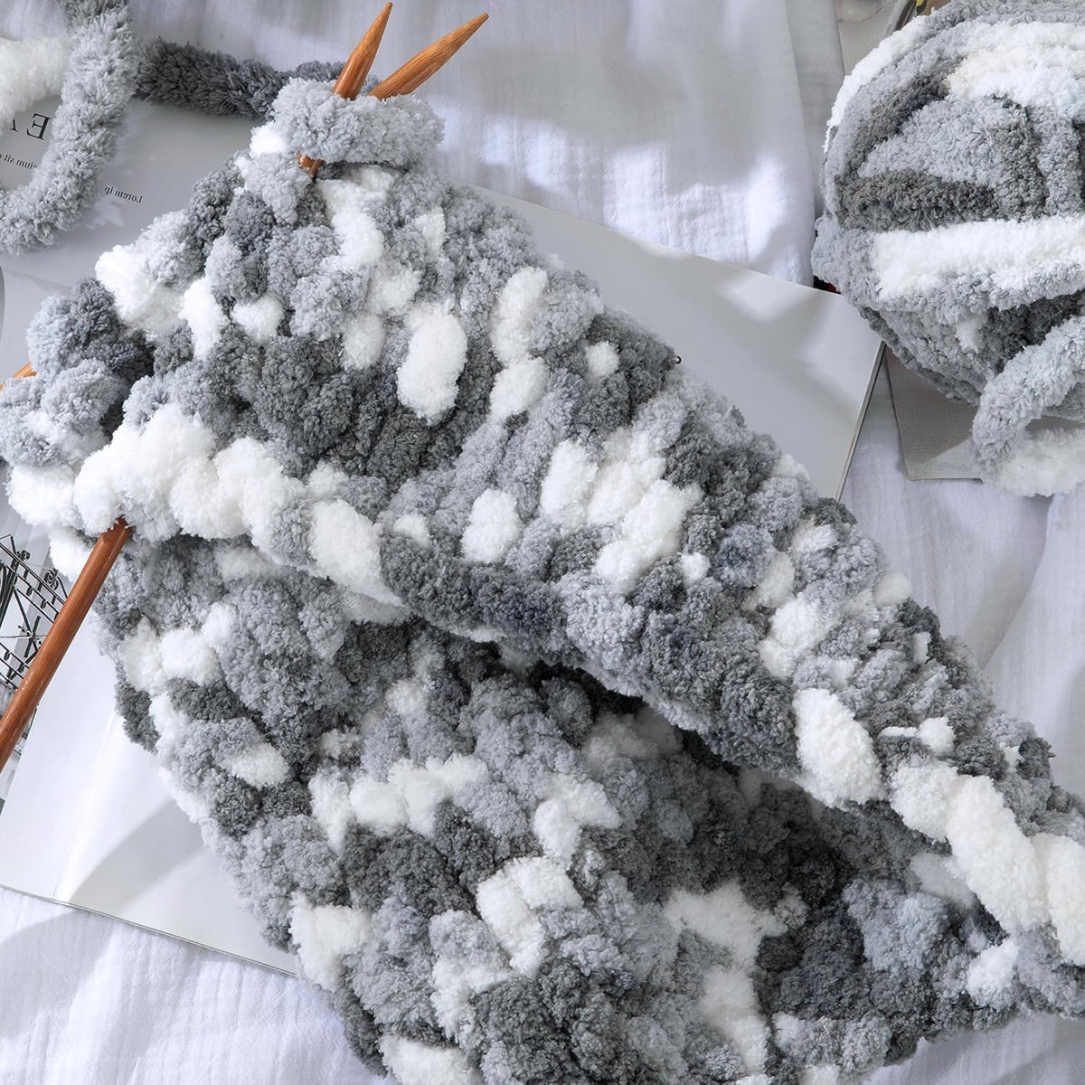 Hombys B0CPLW8R9D chunky chenille yarn - image 6