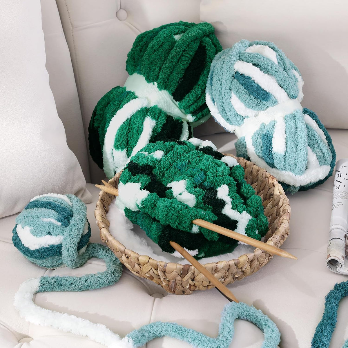 Hombys B0CVXFG2J7 chunky chenille yarn - image 3