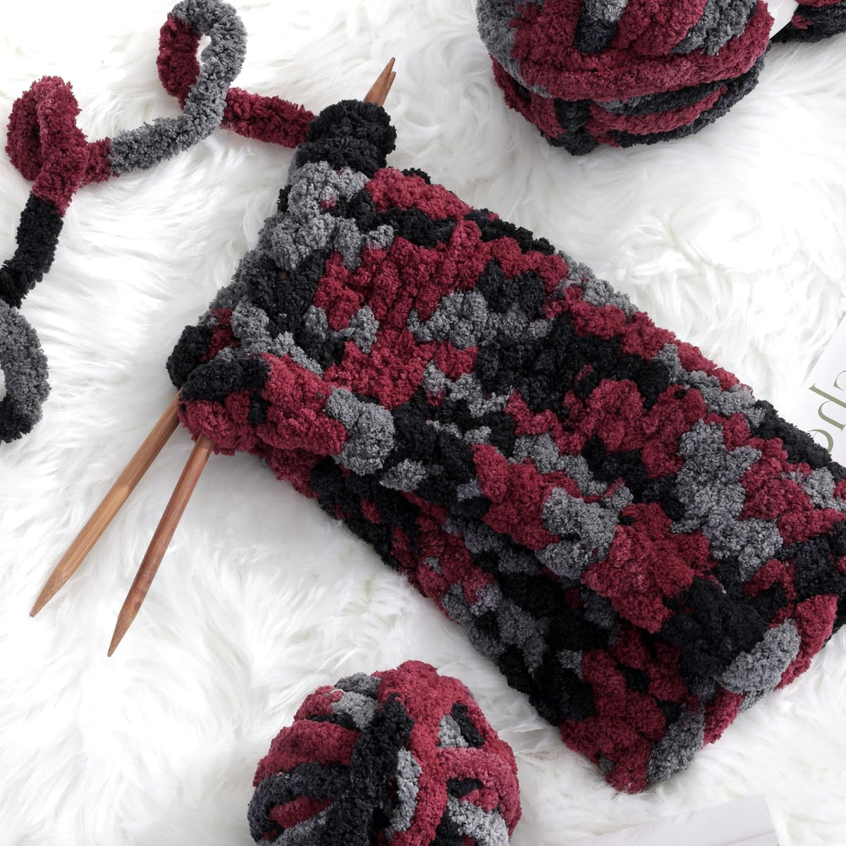 Hombys B0CVXGQ1XR chunky chenille yarn - image 3