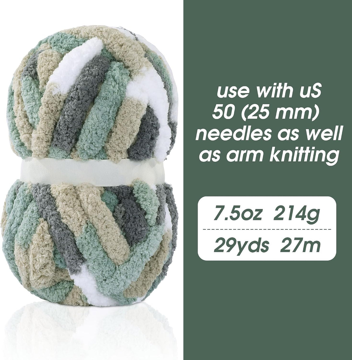Hombys B0DLG8R6WP chunky chenille yarn - image 2