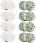 4 White+4 Sage Green