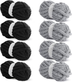 4 Black +4 Medium Grey