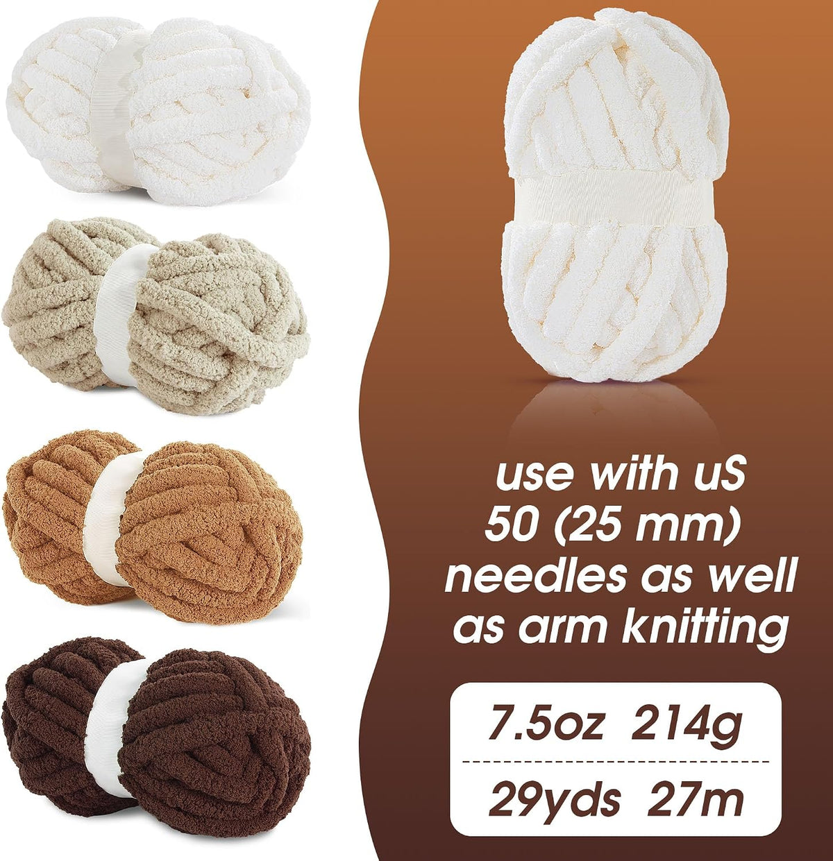 HOMBYS assorted chunky chenille yarn product image