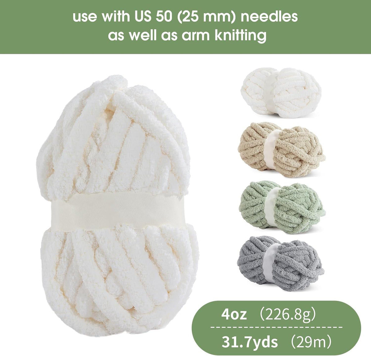 HOMBYS assorted chunky chenille yarn product image