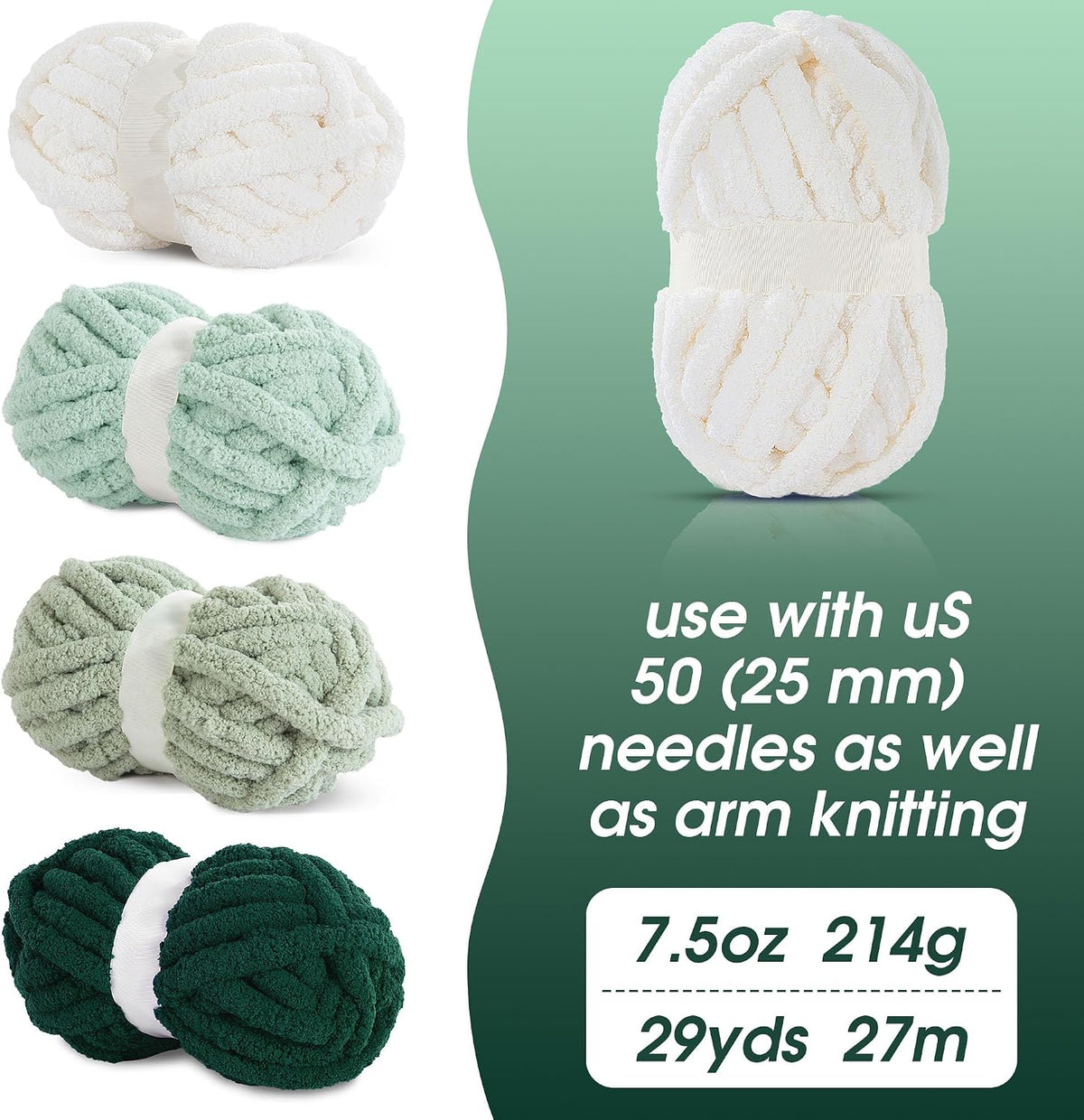 HOMBYS assorted chunky chenille yarn product image