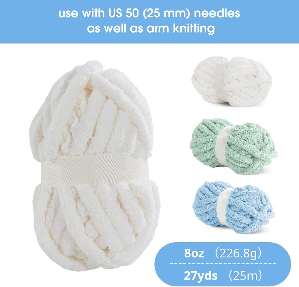 HOMBYS assorted chunky chenille yarn product image