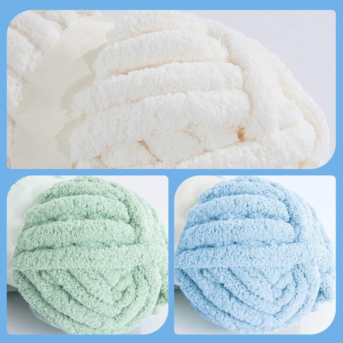 HOMBYS assorted chunky chenille yarn product image