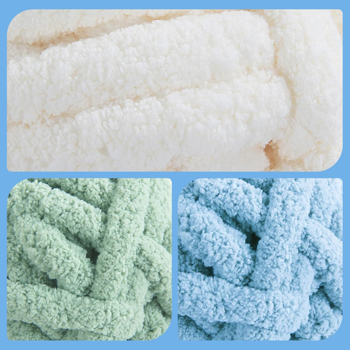 HOMBYS assorted chunky chenille yarn product image