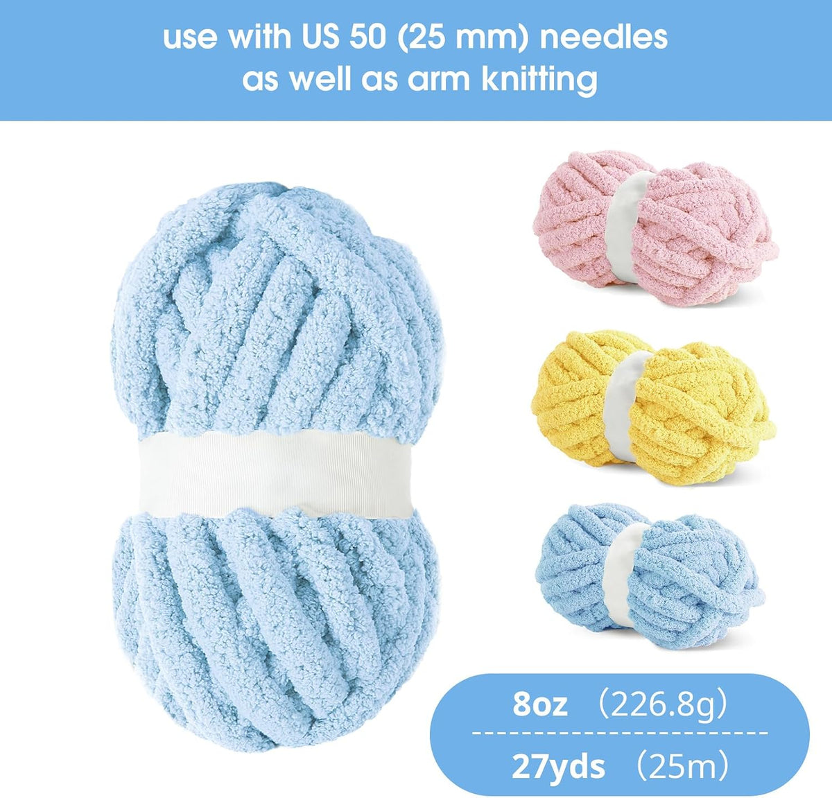 HOMBYS assorted chunky chenille yarn product image