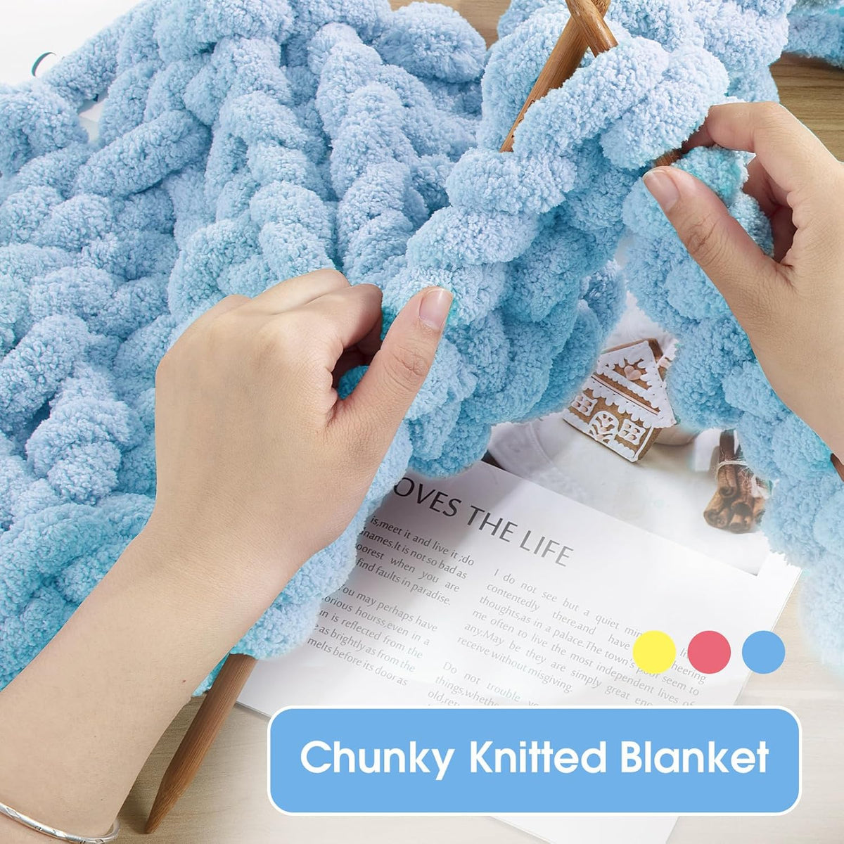 HOMBYS assorted chunky chenille yarn product image