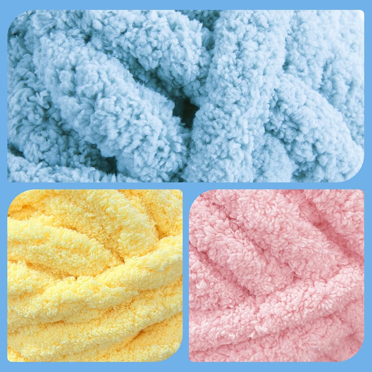 HOMBYS assorted chunky chenille yarn product image