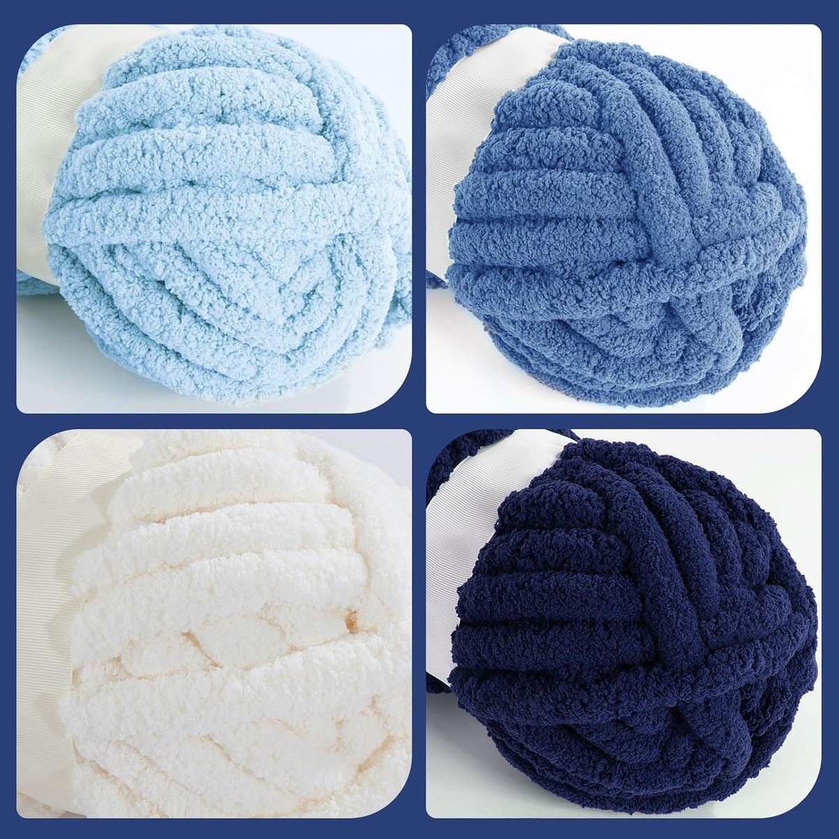 HOMBYS assorted chunky chenille yarn product image