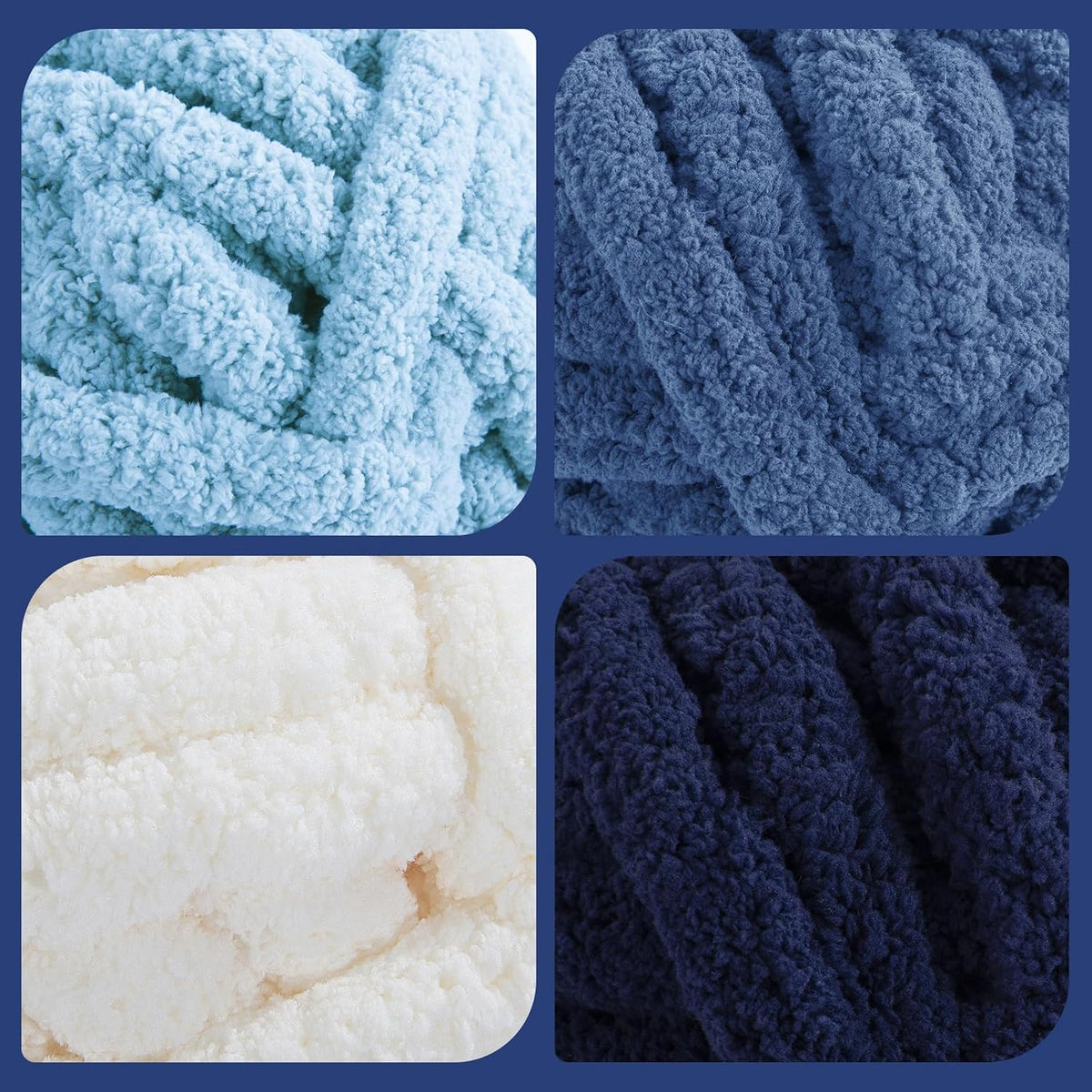 HOMBYS assorted chunky chenille yarn product image