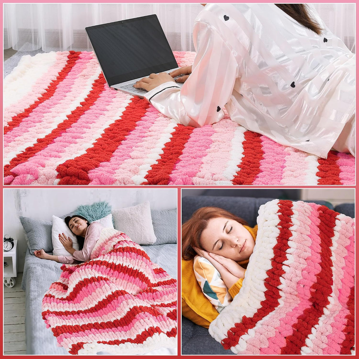 HOMBYS assorted chunky chenille yarn product image