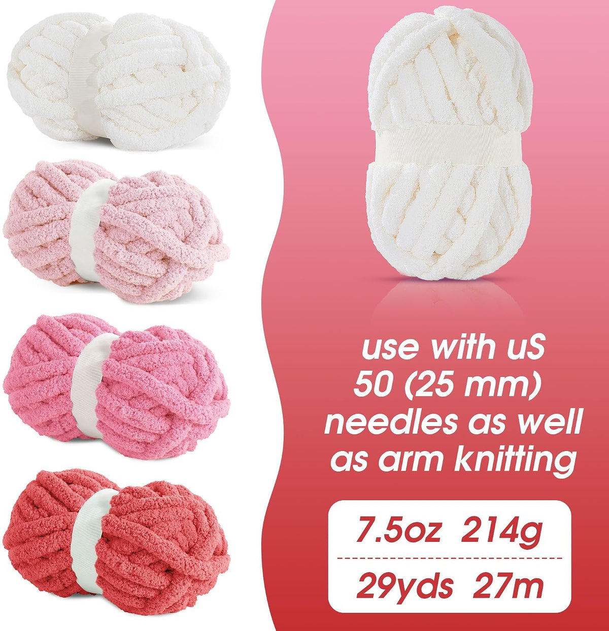 HOMBYS assorted chunky chenille yarn product image