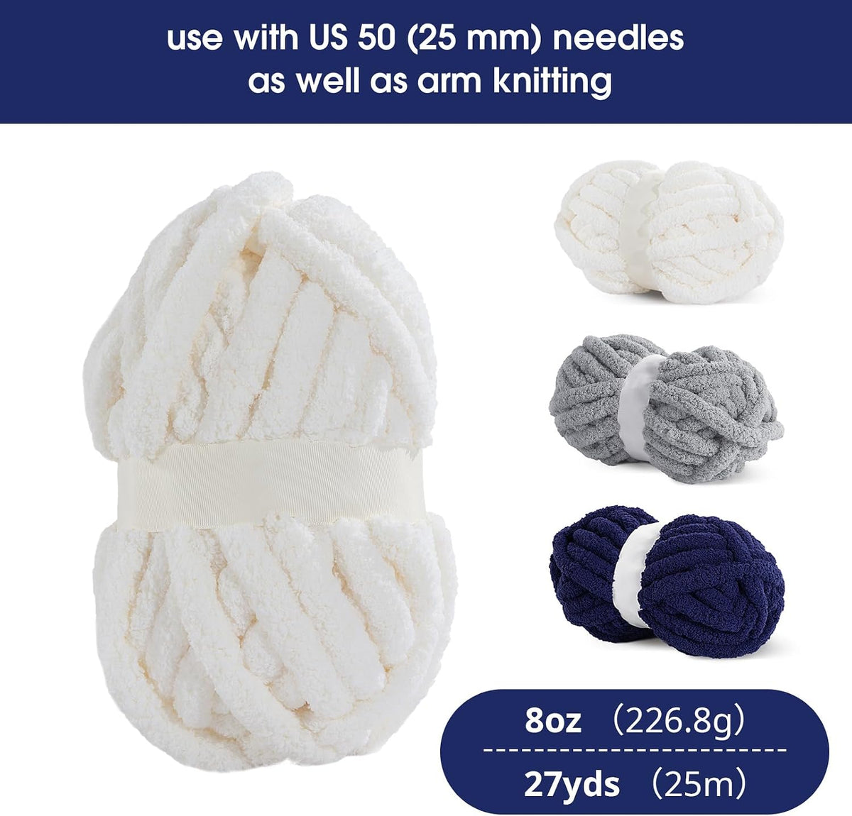 HOMBYS assorted chunky chenille yarn product image