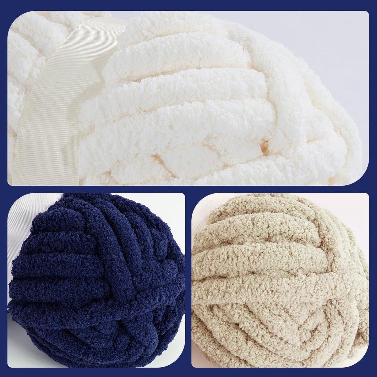 HOMBYS assorted chunky chenille yarn product image
