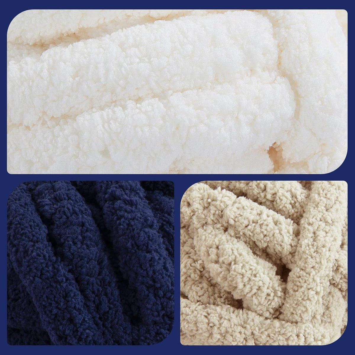 HOMBYS assorted chunky chenille yarn product image
