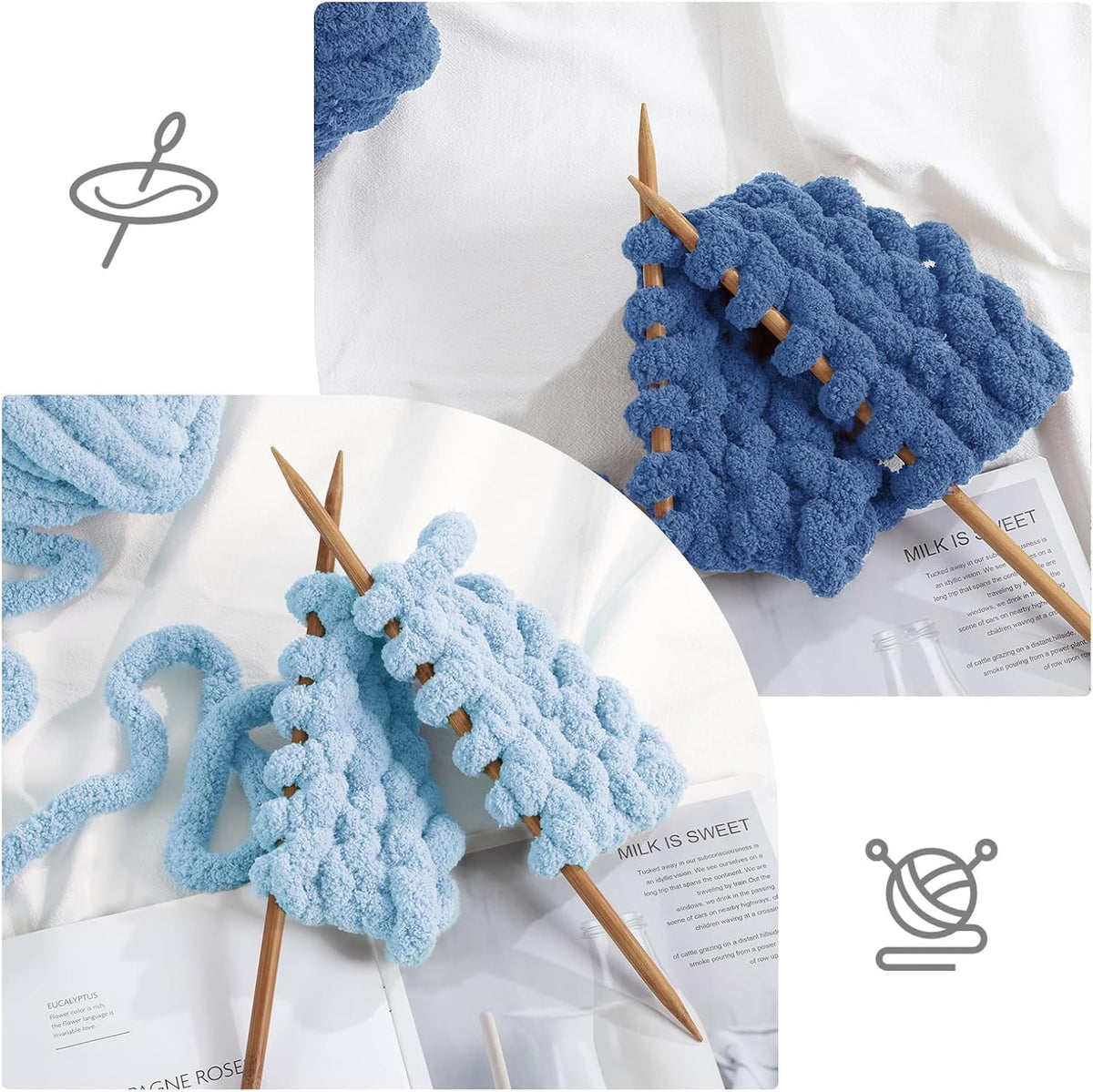 HOMBYS assorted chunky chenille yarn product image