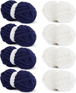 4 Cream+ 4 Navy Blue