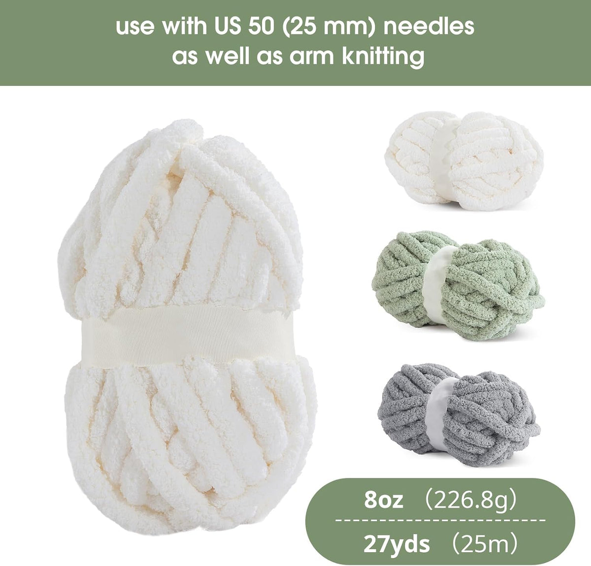 HOMBYS assorted chunky chenille yarn product image
