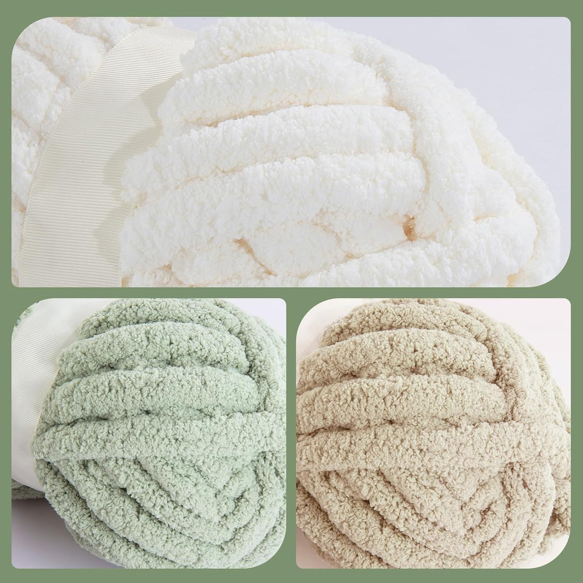 HOMBYS assorted chunky chenille yarn product image