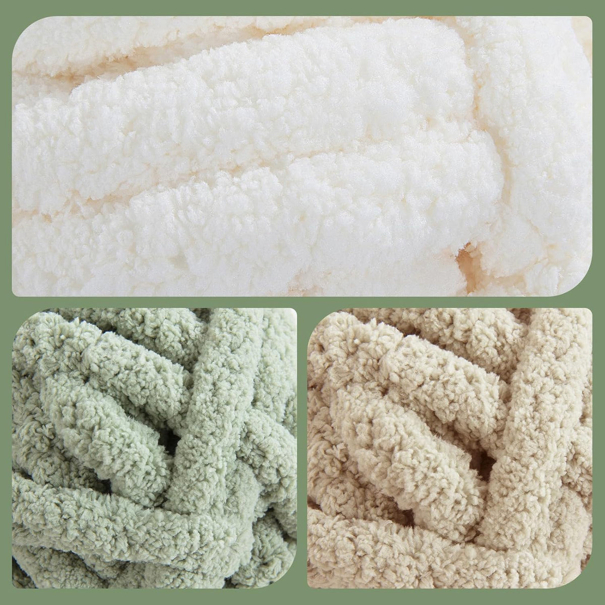 HOMBYS assorted chunky chenille yarn product image