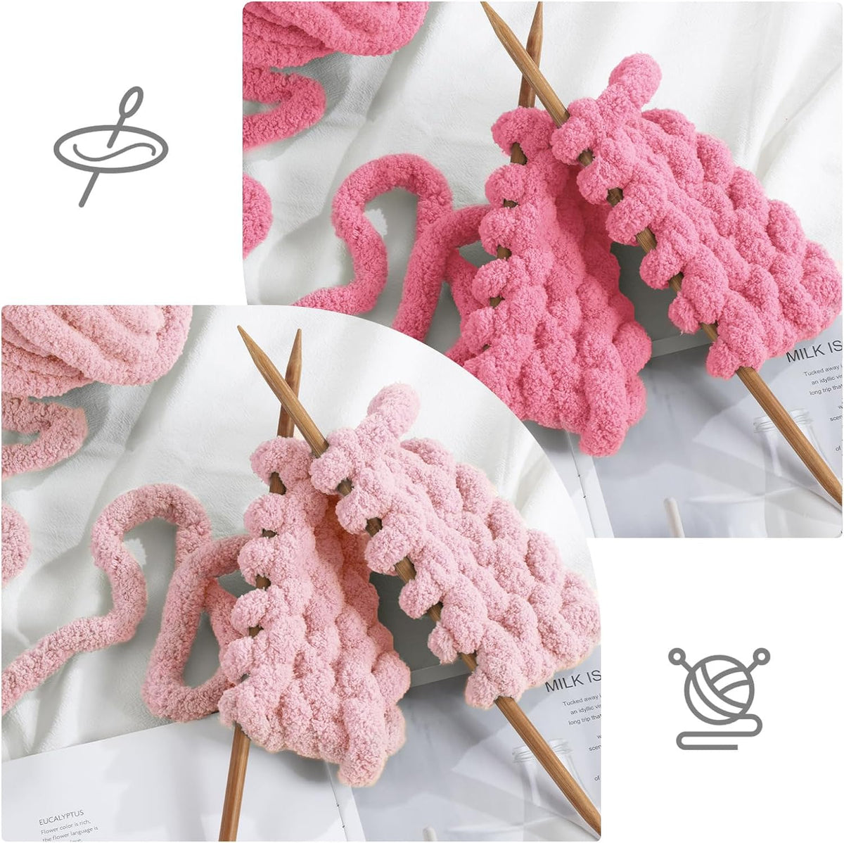 HOMBYS assorted chunky chenille yarn product image