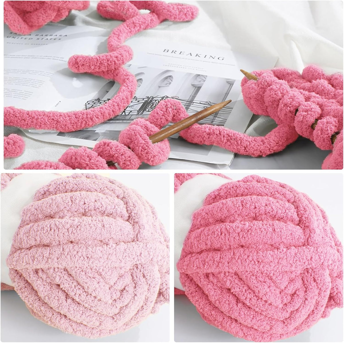 HOMBYS assorted chunky chenille yarn product image