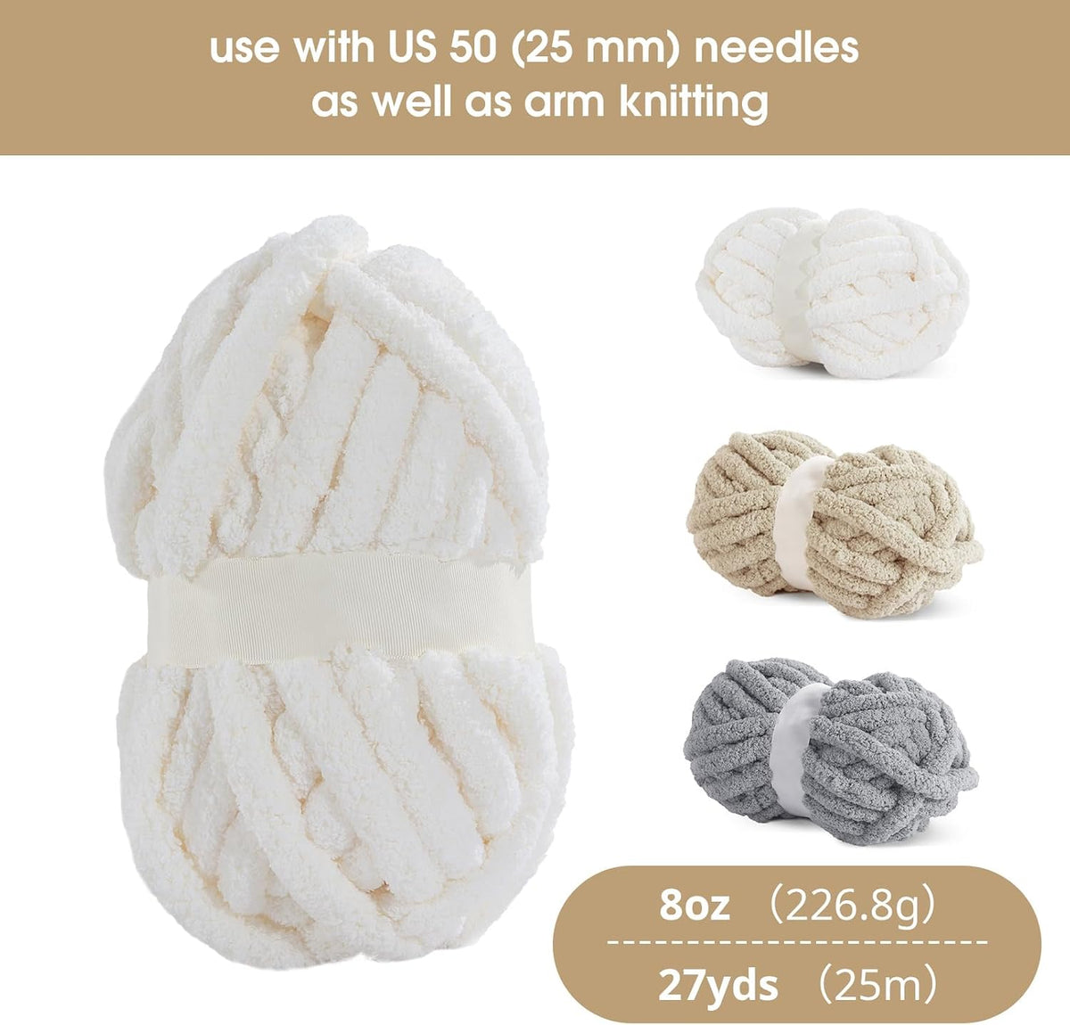 HOMBYS assorted chunky chenille yarn product image