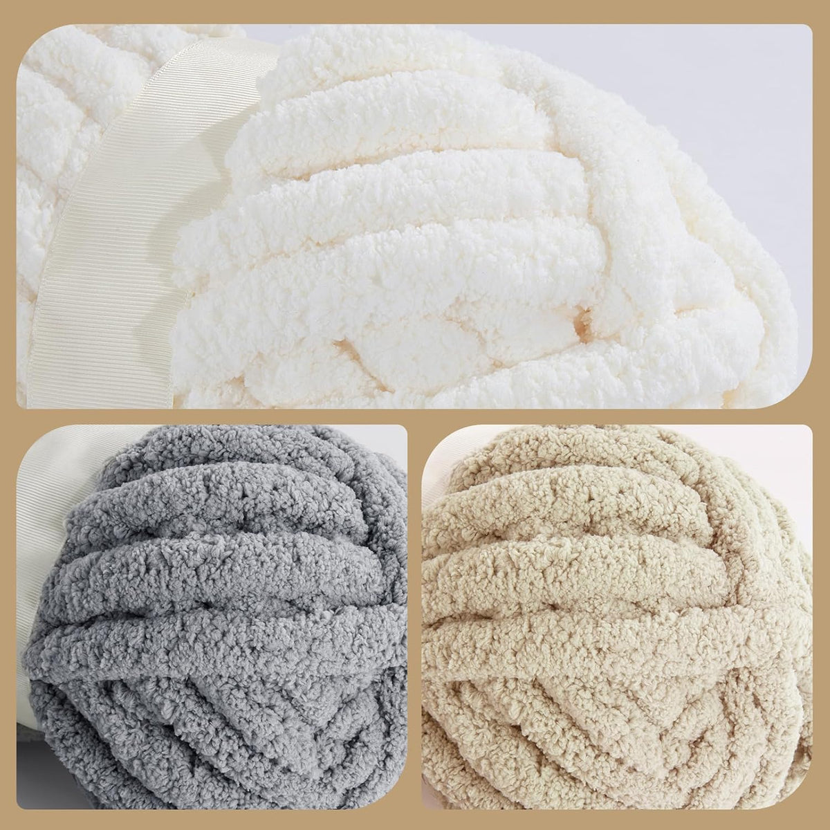 HOMBYS assorted chunky chenille yarn product image