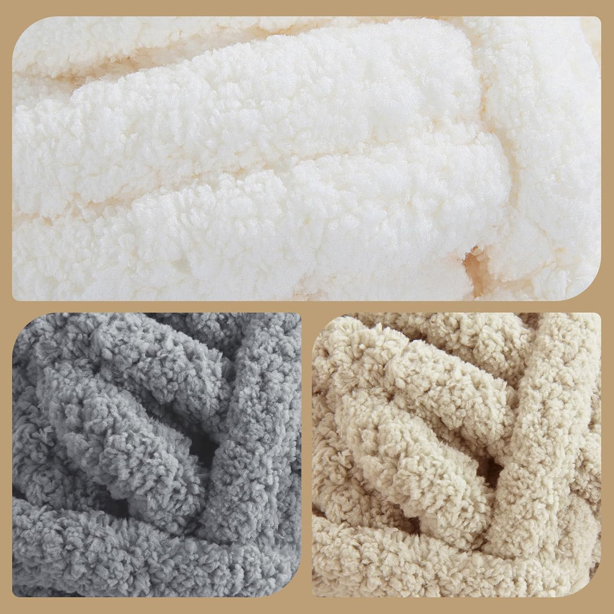 HOMBYS assorted chunky chenille yarn product image