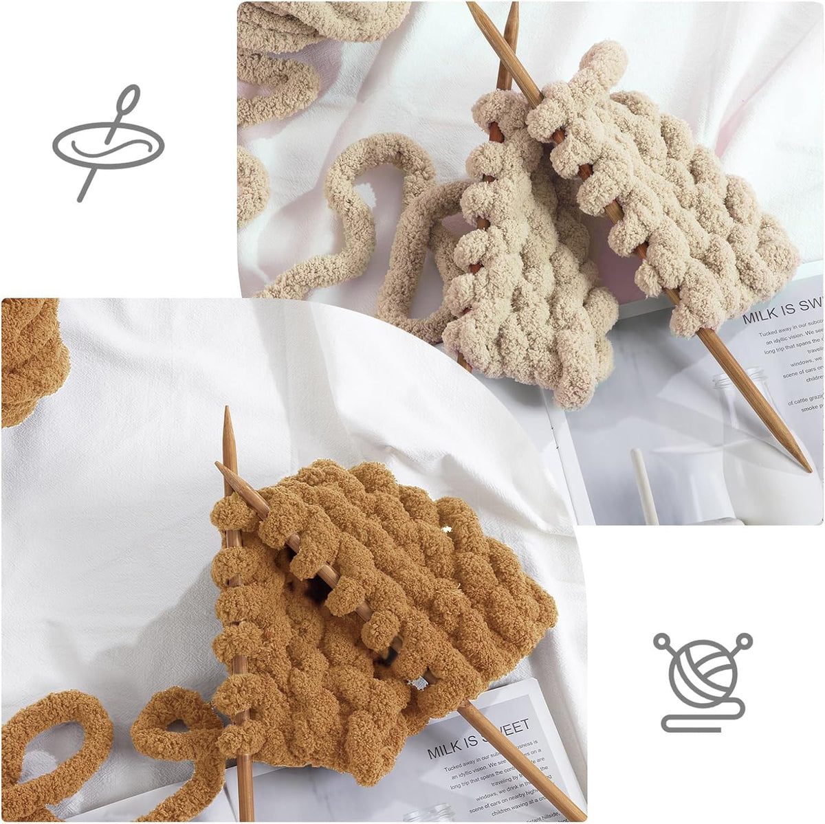HOMBYS assorted chunky chenille yarn product image