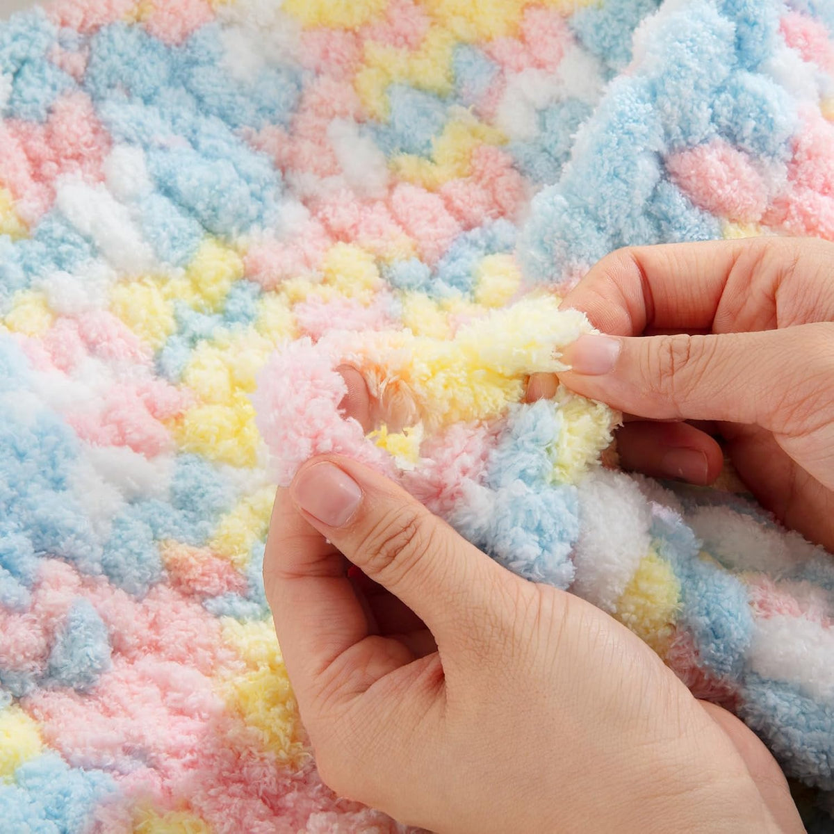 HOMBYS mixed chunky chenille yarn product image