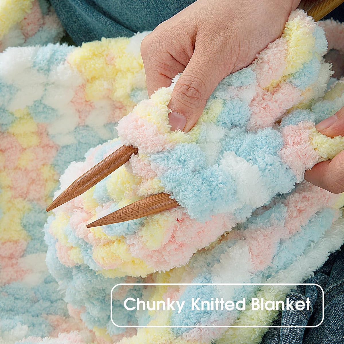 HOMBYS mixed chunky chenille yarn product image