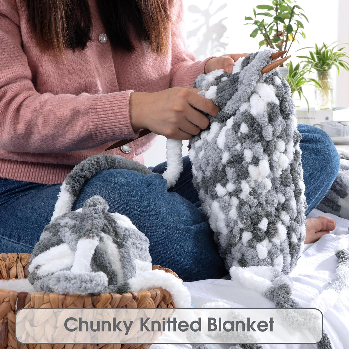 HOMBYS mixed chunky chenille yarn product image