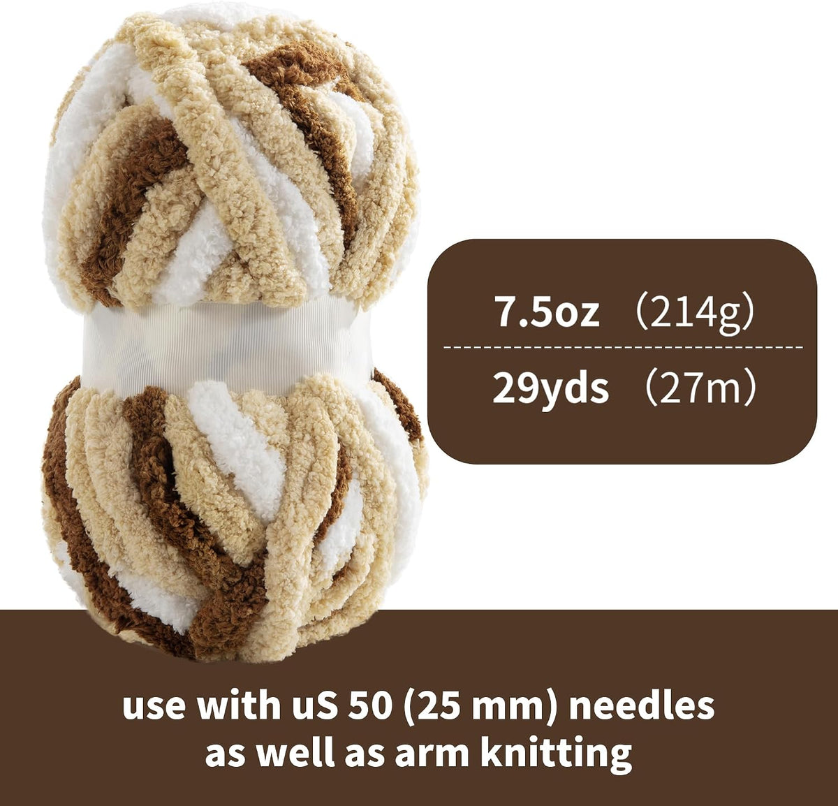 HOMBYS mixed chunky chenille yarn product image