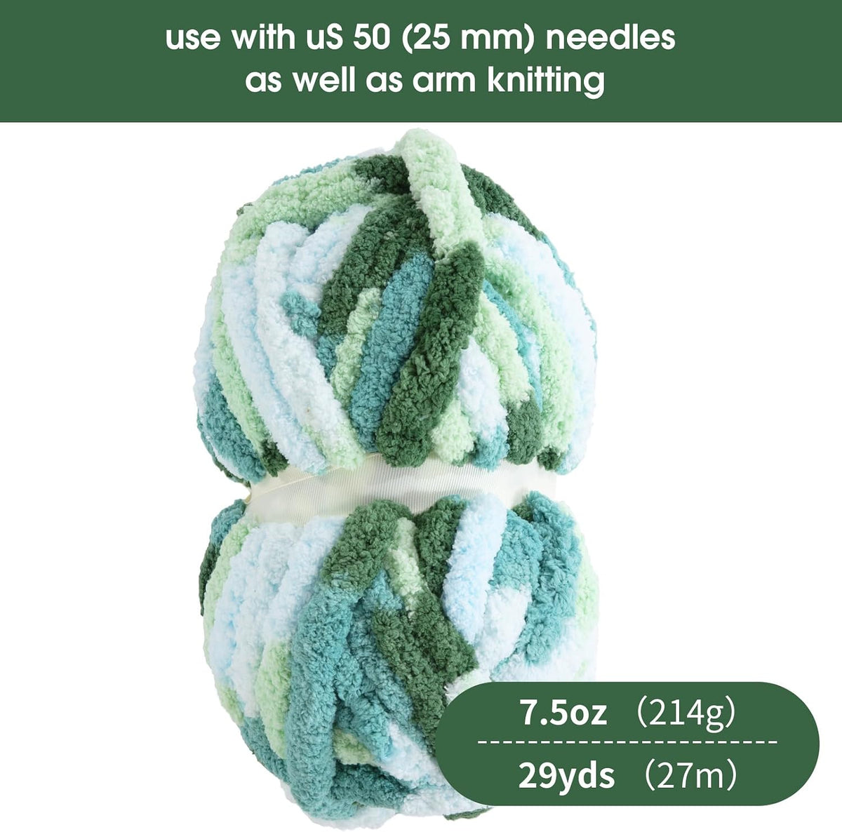 HOMBYS mixed chunky chenille yarn product image