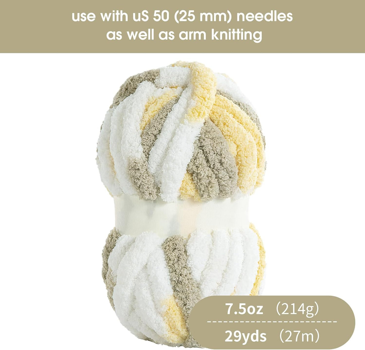 HOMBYS mixed chunky chenille yarn product image