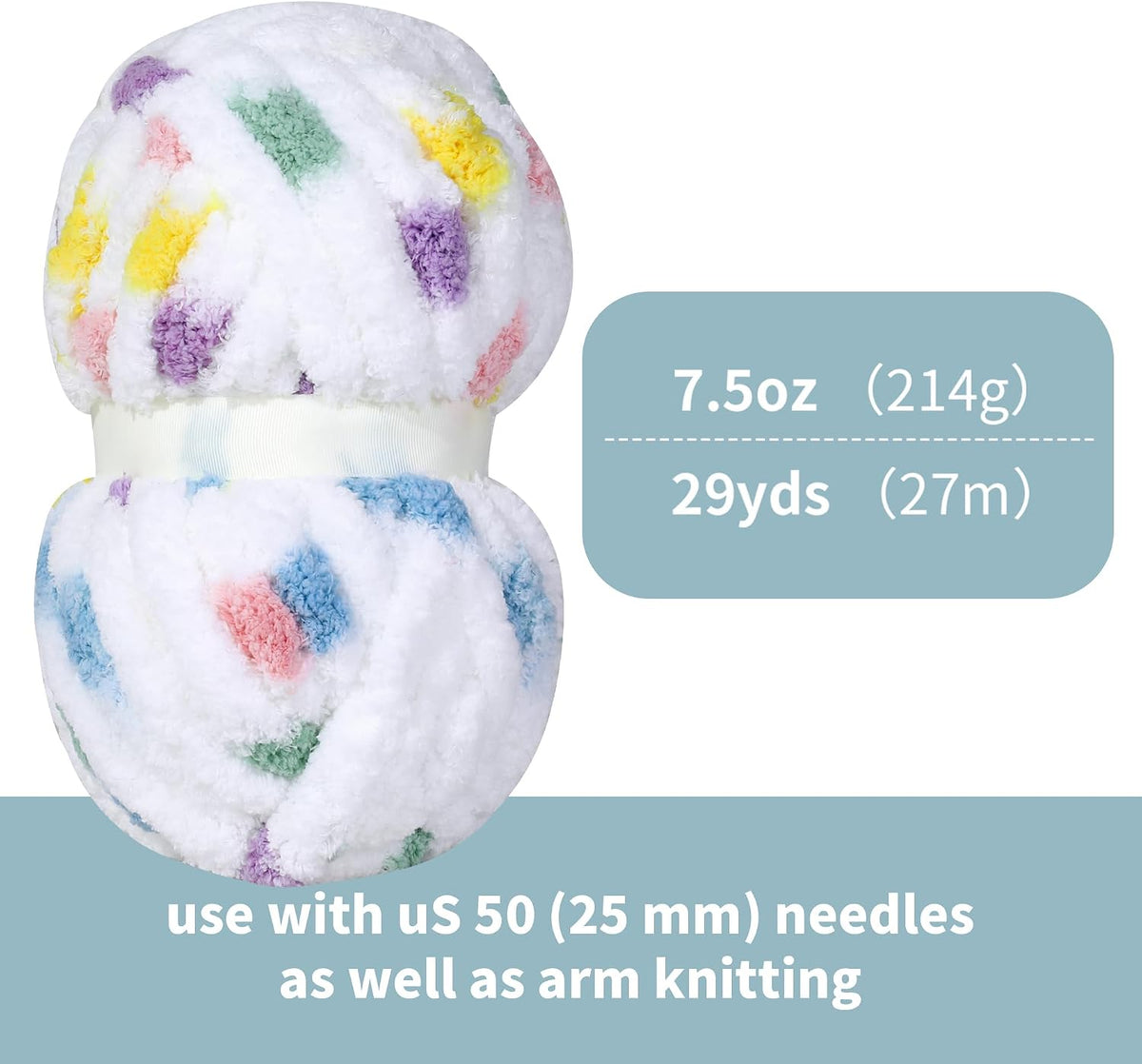 HOMBYS mixed chunky chenille yarn product image