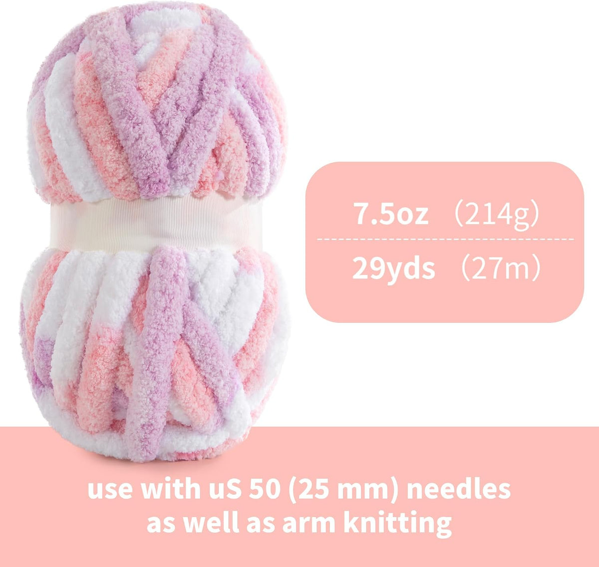 HOMBYS mixed chunky chenille yarn product image