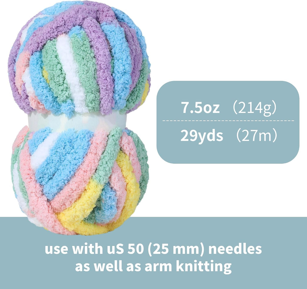 HOMBYS mixed chunky chenille yarn product image