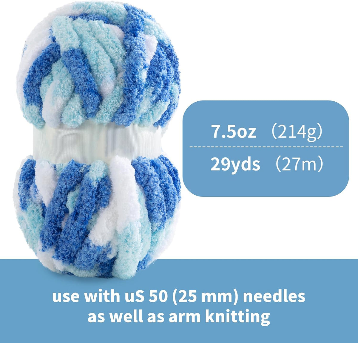 HOMBYS mixed chunky chenille yarn product image