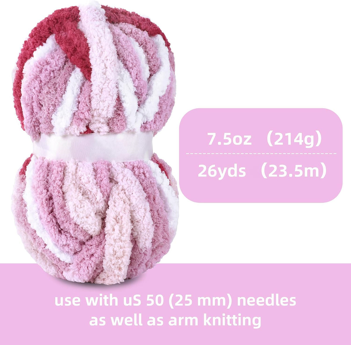 HOMBYS mixed chunky chenille yarn product image