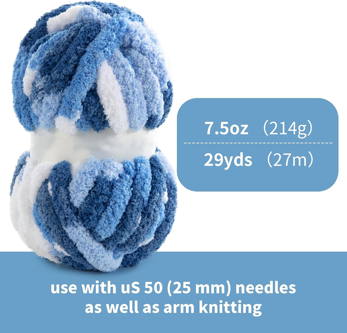 HOMBYS mixed chunky chenille yarn product image
