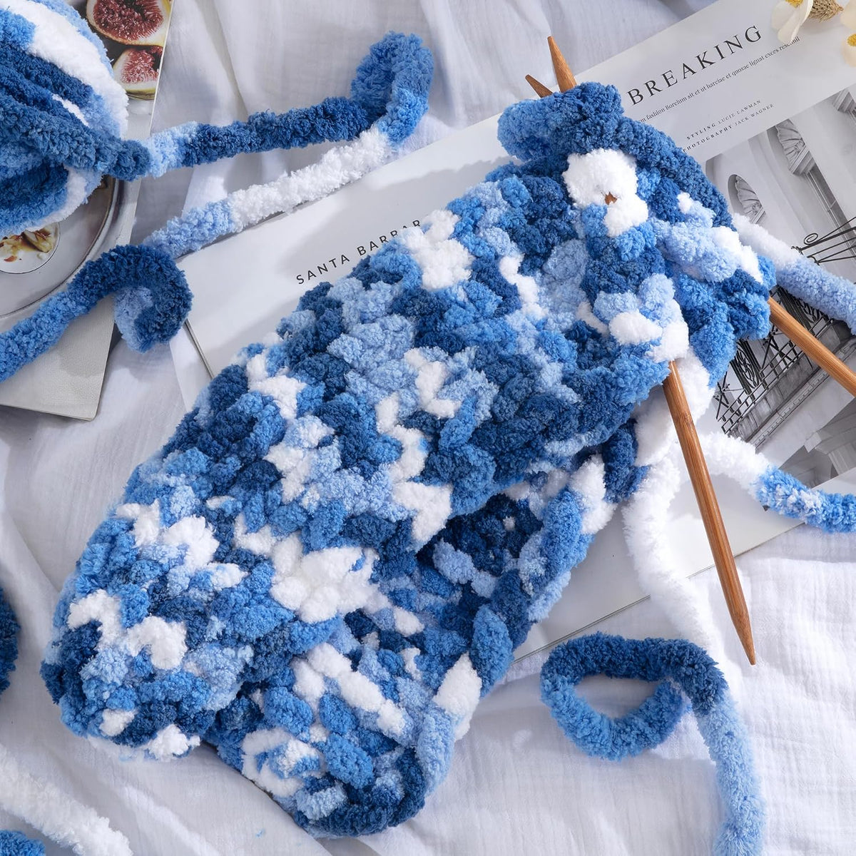 HOMBYS mixed chunky chenille yarn product image