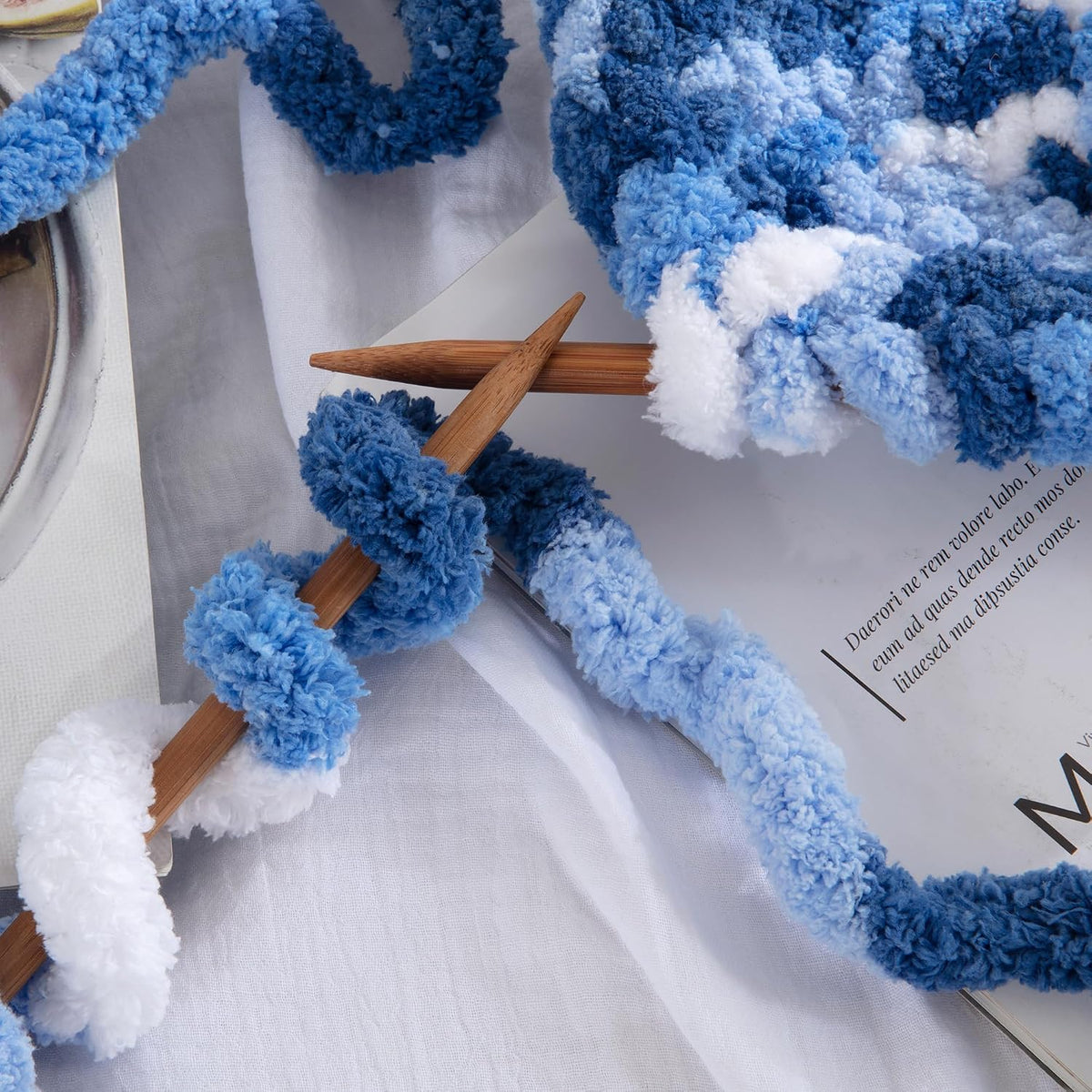 HOMBYS mixed chunky chenille yarn product image